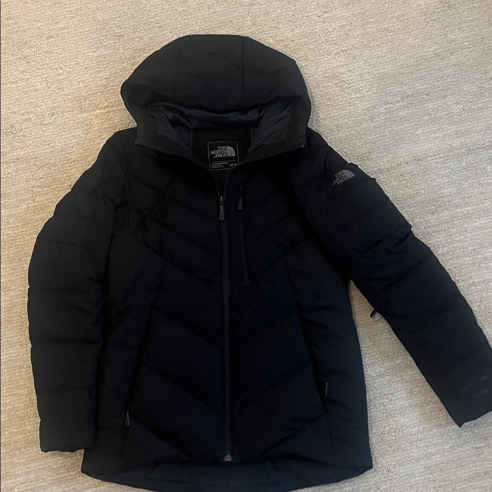 The North Face Womens Puffer Jacket in Black Medium Gore Windstopper